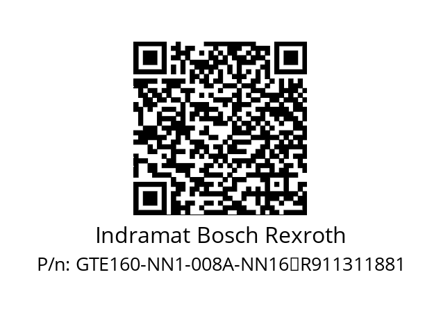   Indramat Bosch Rexroth GTE160-NN1-008A-NN16	R911311881