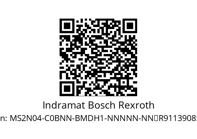   Indramat Bosch Rexroth MS2N04-C0BNN-BMDH1-NNNNN-NN	R911390850