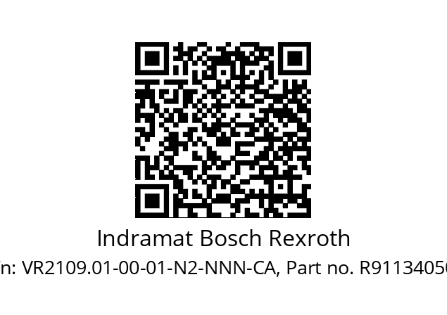   Indramat Bosch Rexroth VR2109.01-00-01-N2-NNN-CA, Part no. R911340506