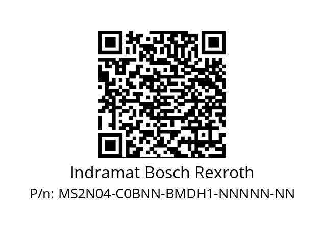   Indramat Bosch Rexroth MS2N04-C0BNN-BMDH1-NNNNN-NN