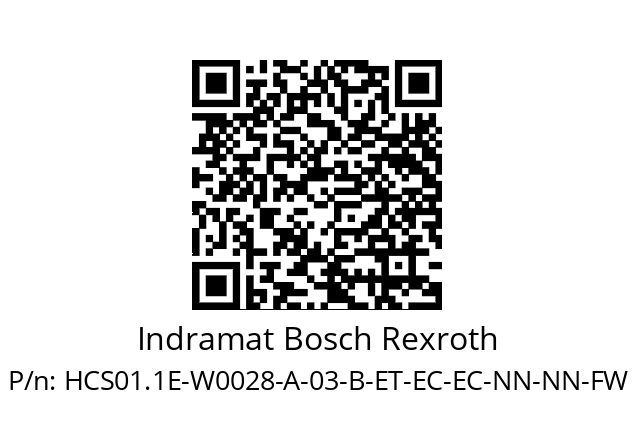   Indramat Bosch Rexroth HCS01.1E-W0028-A-03-B-ET-EC-EC-NN-NN-FW