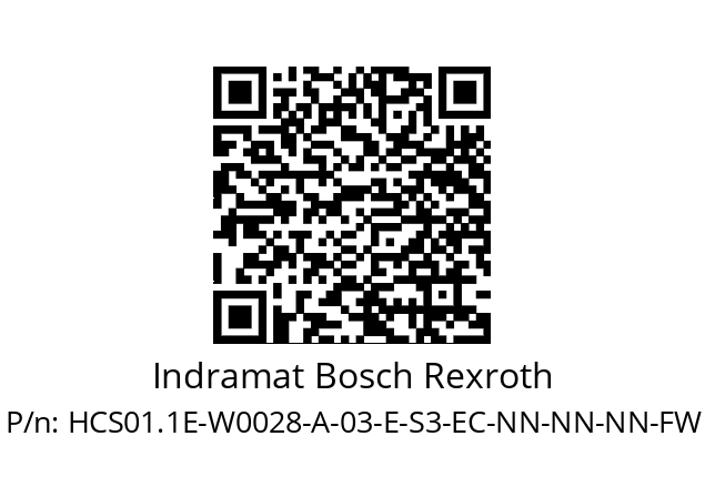   Indramat Bosch Rexroth HCS01.1E-W0028-A-03-E-S3-EC-NN-NN-NN-FW