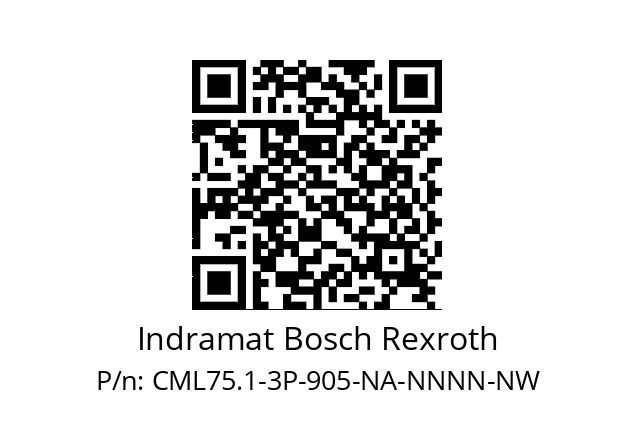   Indramat Bosch Rexroth CML75.1-3P-905-NA-NNNN-NW