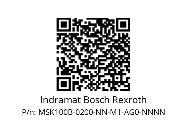   Indramat Bosch Rexroth MSK100B-0200-NN-M1-AG0-NNNN