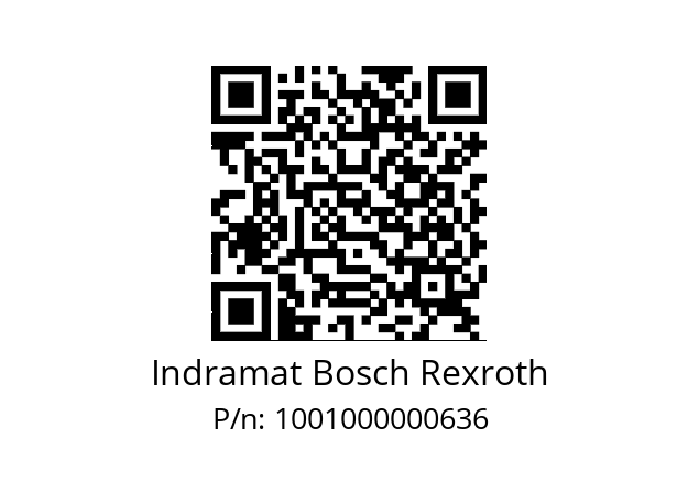   Indramat Bosch Rexroth 1001000000636