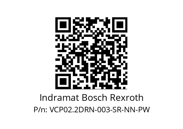   Indramat Bosch Rexroth VCP02.2DRN-003-SR-NN-PW