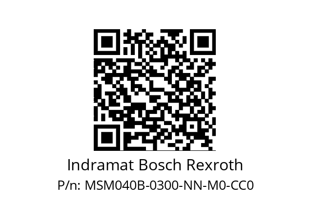   Indramat Bosch Rexroth MSM040B-0300-NN-M0-CC0