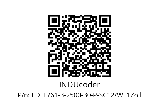   INDUcoder EDH 761-3-2500-30-P-SC12/WE1Zoll