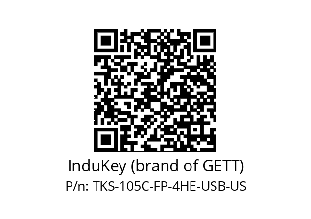   InduKey (brand of GETT) TKS-105C-FP-4HE-USB-US