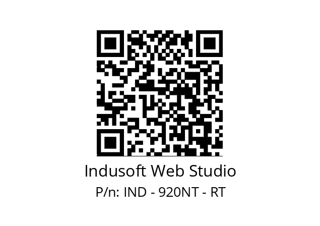   Indusoft Web Studio IND - 920NT - RT