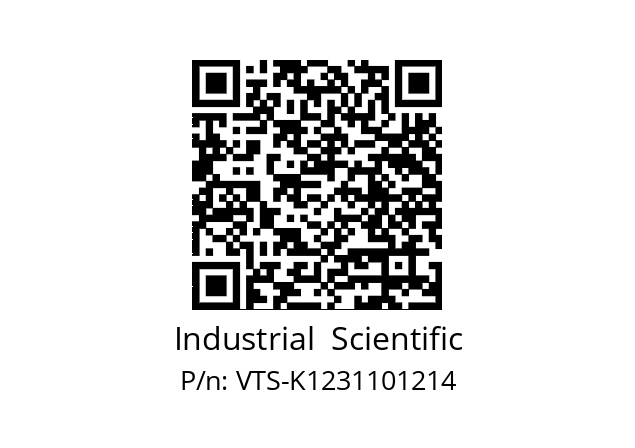   Industrial  Scientific VTS-K1231101214