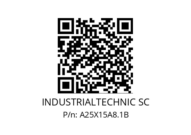   INDUSTRIALTECHNIC SC A25X15A8.1B