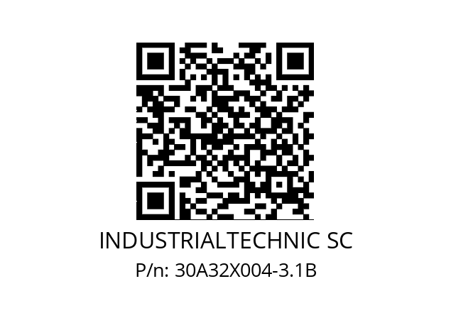   INDUSTRIALTECHNIC SC 30A32X004-3.1B