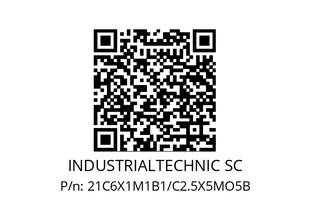   INDUSTRIALTECHNIC SC 21С6X1M1B1/C2.5X5MO5B