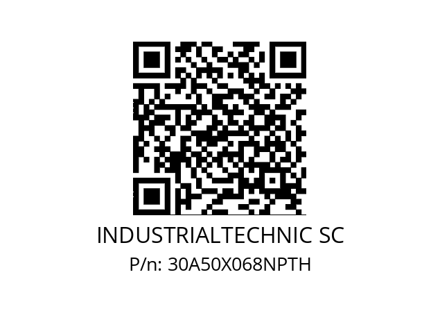   INDUSTRIALTECHNIC SC 30A50X068NPTH