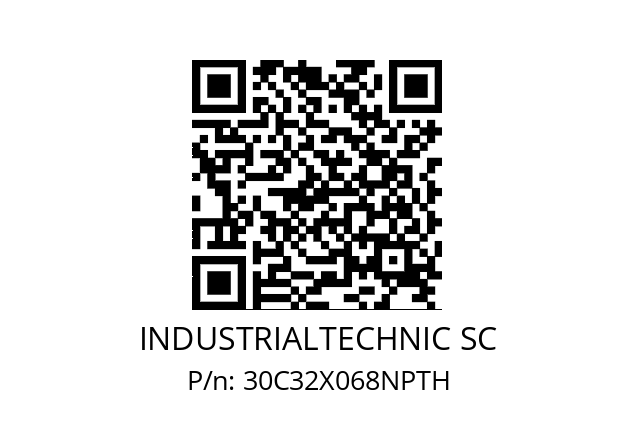   INDUSTRIALTECHNIC SC 30C32X068NPTH