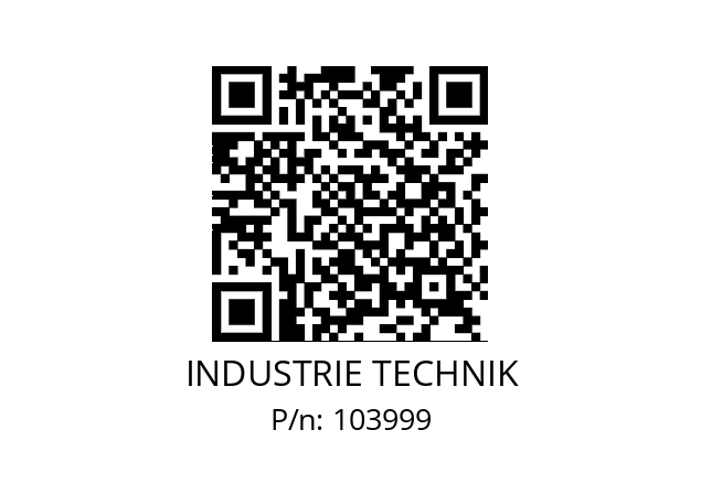   INDUSTRIE TECHNIK 103999