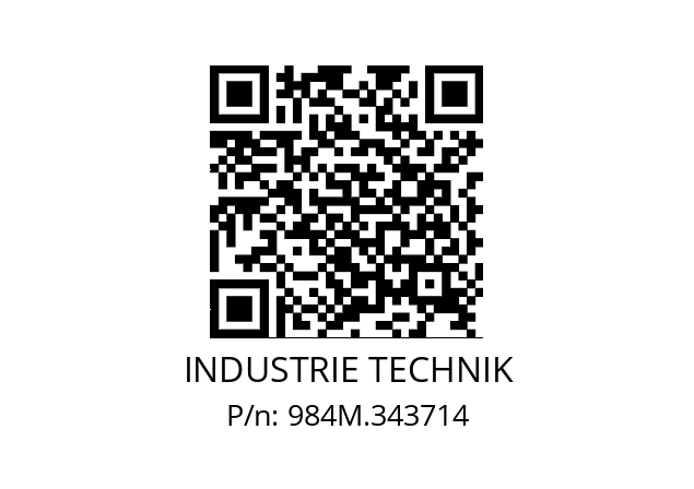   INDUSTRIE TECHNIK 984M.343714