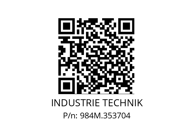   INDUSTRIE TECHNIK 984M.353704