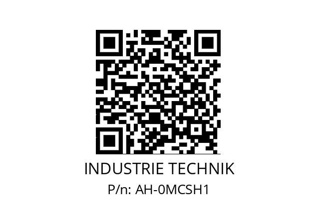   INDUSTRIE TECHNIK AH-0MCSH1