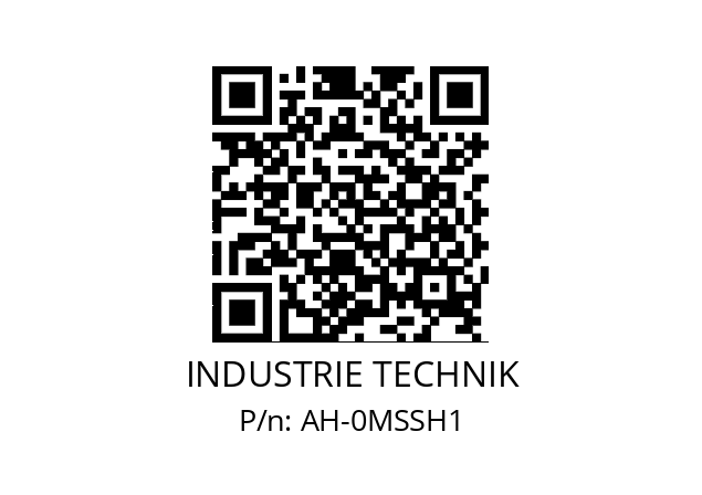   INDUSTRIE TECHNIK AH-0MSSH1