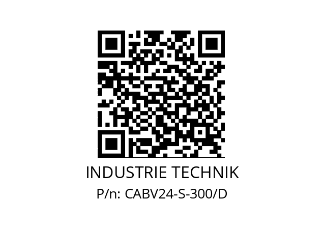   INDUSTRIE TECHNIK CABV24-S-300/D