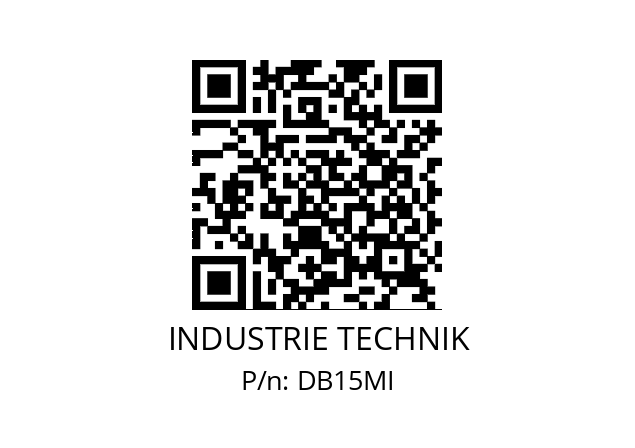   INDUSTRIE TECHNIK DB15MI