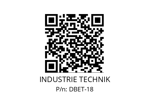   INDUSTRIE TECHNIK DBET-18