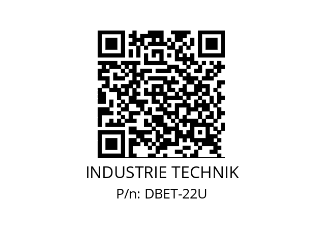   INDUSTRIE TECHNIK DBET-22U