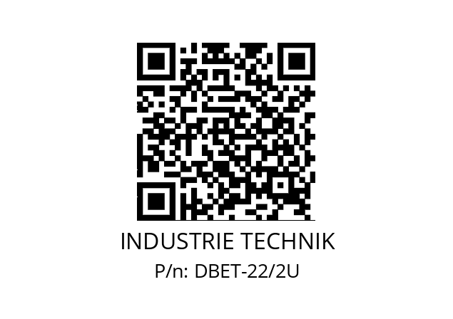   INDUSTRIE TECHNIK DBET-22/2U