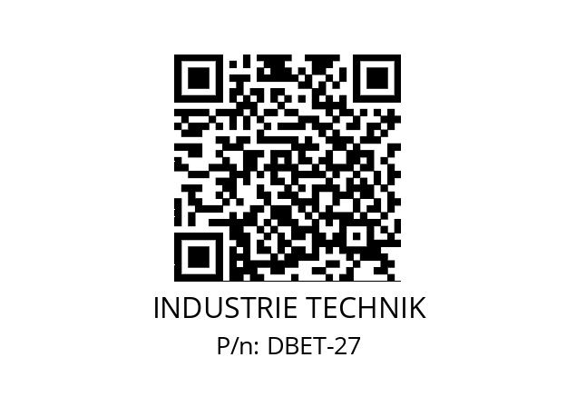   INDUSTRIE TECHNIK DBET-27