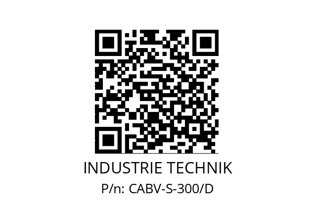   INDUSTRIE TECHNIK CABV-S-300/D