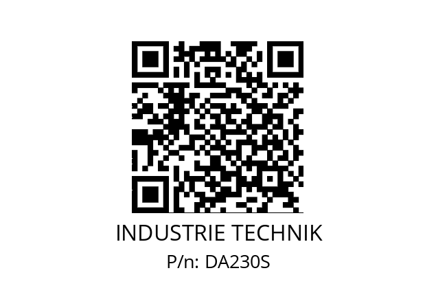   INDUSTRIE TECHNIK DA230S