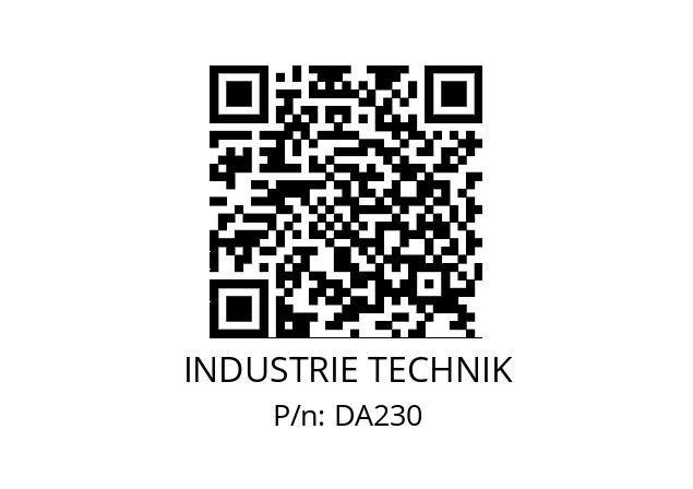   INDUSTRIE TECHNIK DA230