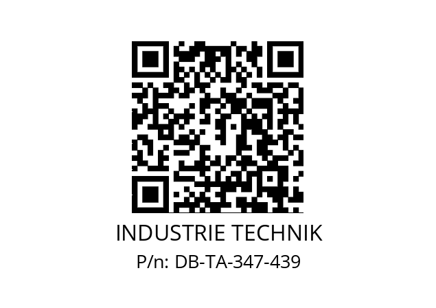   INDUSTRIE TECHNIK DB-TA-347-439