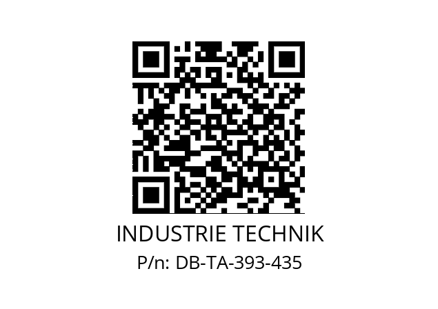   INDUSTRIE TECHNIK DB-TA-393-435