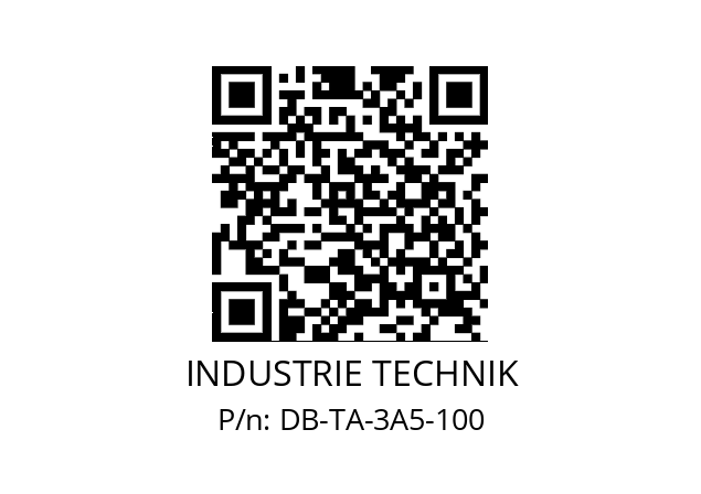   INDUSTRIE TECHNIK DB-TA-3A5-100