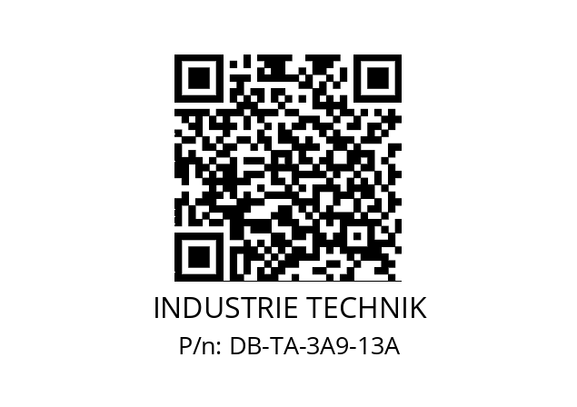   INDUSTRIE TECHNIK DB-TA-3A9-13A