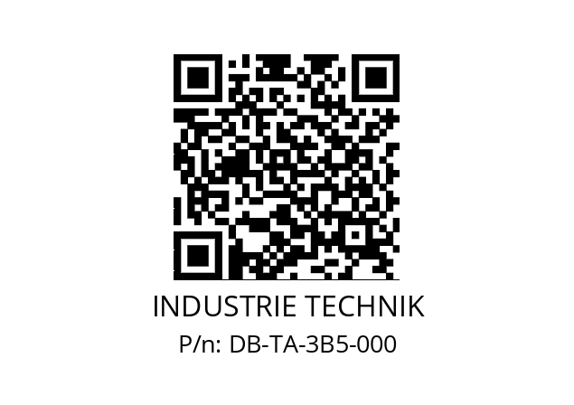   INDUSTRIE TECHNIK DB-TA-3B5-000