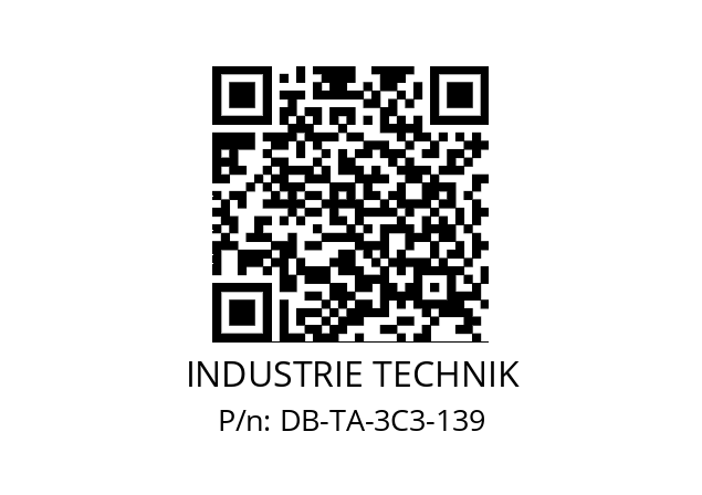   INDUSTRIE TECHNIK DB-TA-3C3-139