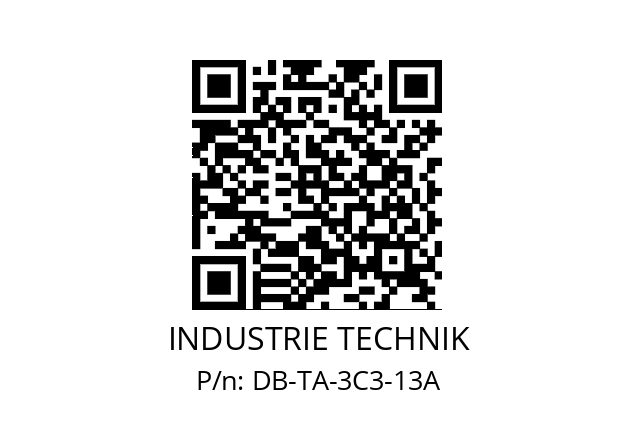   INDUSTRIE TECHNIK DB-TA-3C3-13A