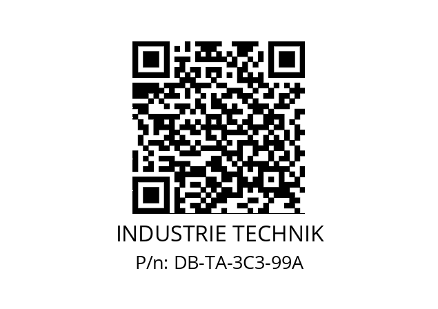   INDUSTRIE TECHNIK DB-TA-3C3-99A