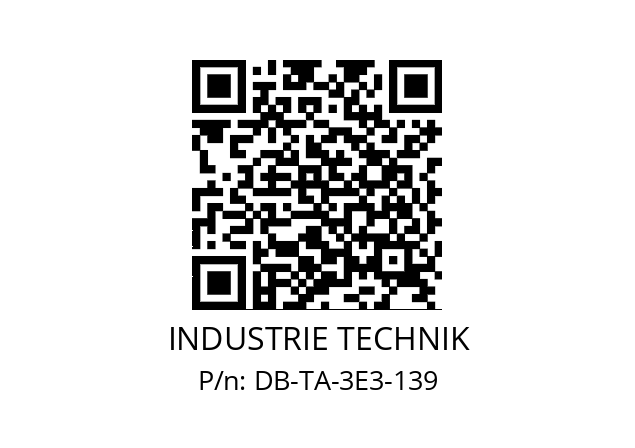   INDUSTRIE TECHNIK DB-TA-3E3-139