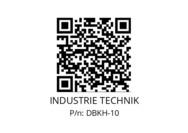   INDUSTRIE TECHNIK DBKH-10