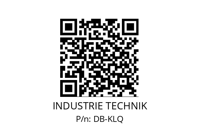   INDUSTRIE TECHNIK DB-KLQ