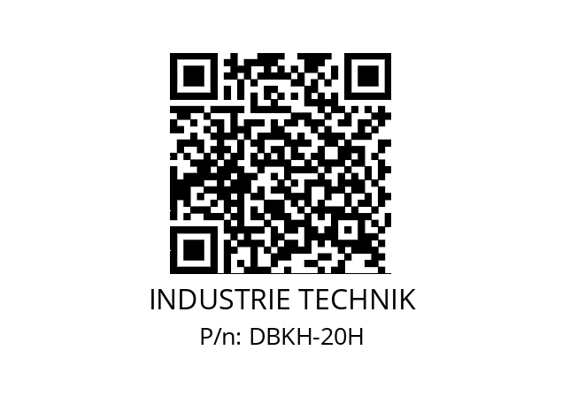   INDUSTRIE TECHNIK DBKH-20H