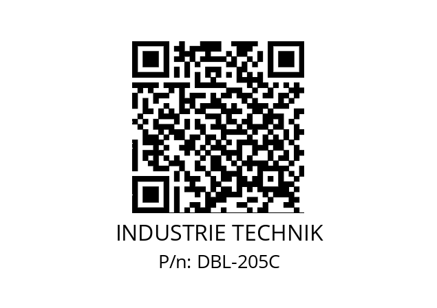   INDUSTRIE TECHNIK DBL-205C