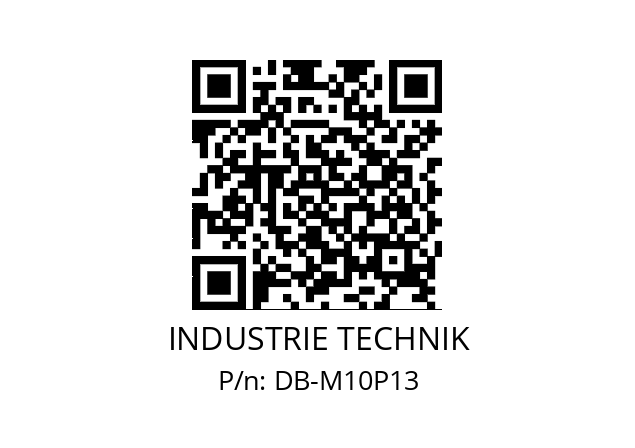   INDUSTRIE TECHNIK DB-M10P13