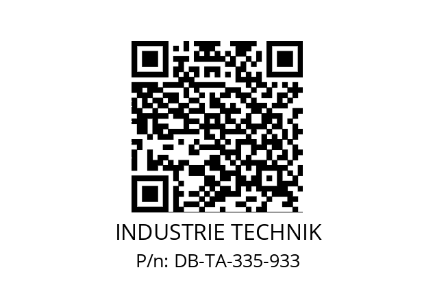   INDUSTRIE TECHNIK DB-TA-335-933