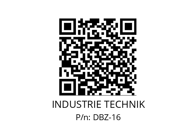   INDUSTRIE TECHNIK DBZ-16